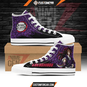 Demon Slayer Kokushibou High Top Shoes Custom Anime Shoes