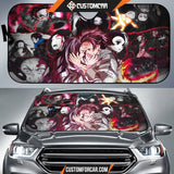 Demon Slayer Love Car Sun Shade Auto Shades