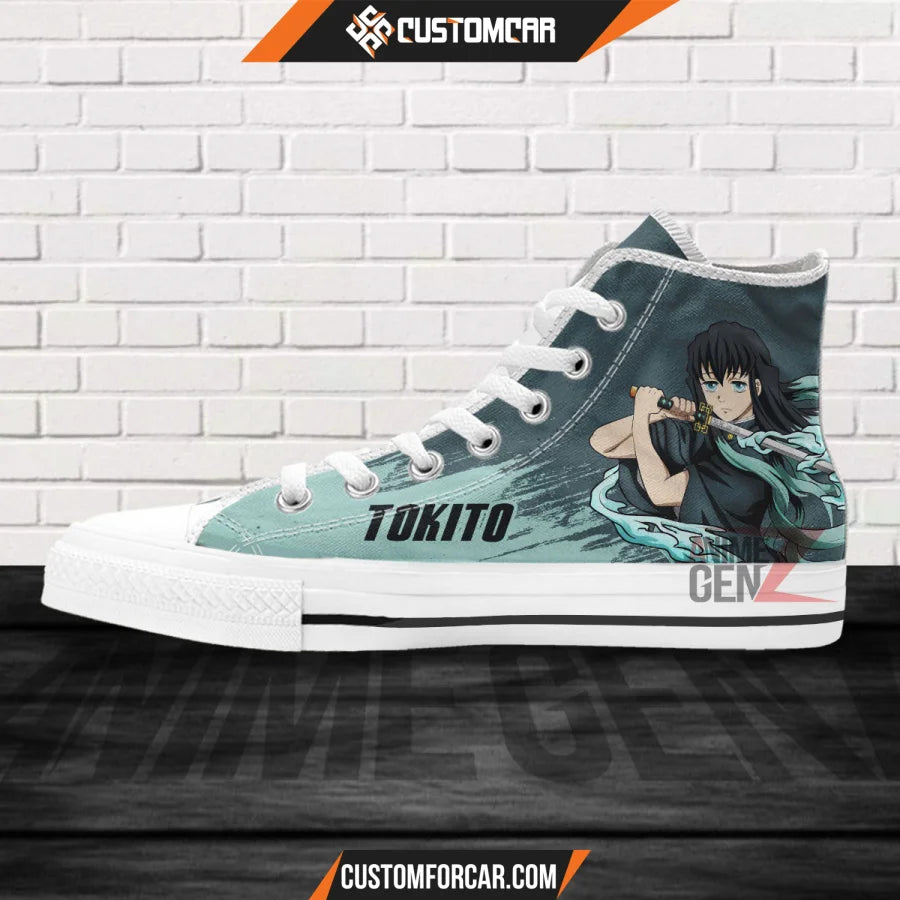 Demon Slayer Miuchiro Tokito High Top Shoes Custom Anime