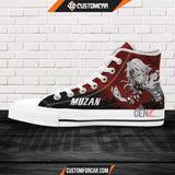 Demon Slayer Muzan High Top Shoes Custom Anime Shoes