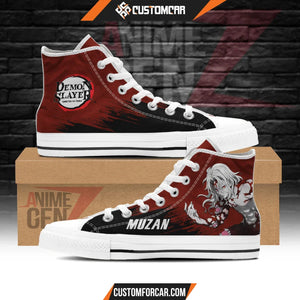 Demon Slayer Muzan High Top Shoes Custom Anime Shoes