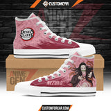 Demon Slayer Nezuko High Top Shoes Custom Anime Shoes