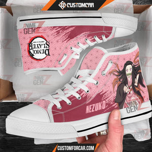 Demon Slayer Nezuko High Top Shoes Custom Anime Shoes