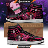 Demon Slayer Nezuko JD Sneakers Black Cool Style Custom