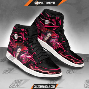 Demon Slayer Nezuko JD Sneakers Black Cool Style Custom