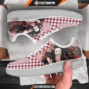 Demon Slayer Nezuko symbol Air Sneakers Custom Anime Shoes