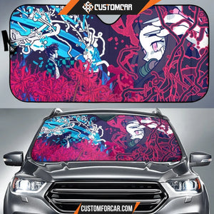 Demon Slayer Nezuko & Tanjiro Car Sun Shades Anime Car Decor