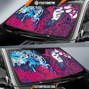 Demon Slayer Nezuko & Tanjiro Car Sun Shades Anime Car Decor