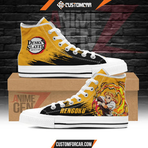 Demon Slayer Rengoku High Top Shoes Custom Anime Shoes