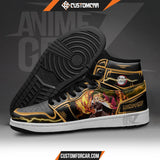 Demon Slayer Rengoku JD Sneakers Black Cool Style Custom