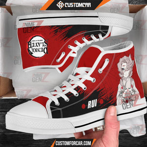 Demon Slayer Rui High Top Shoes Custom Anime Shoes