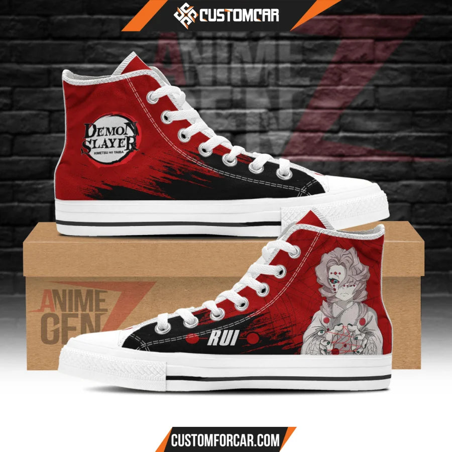 Demon Slayer Rui High Top Shoes Custom Anime Shoes