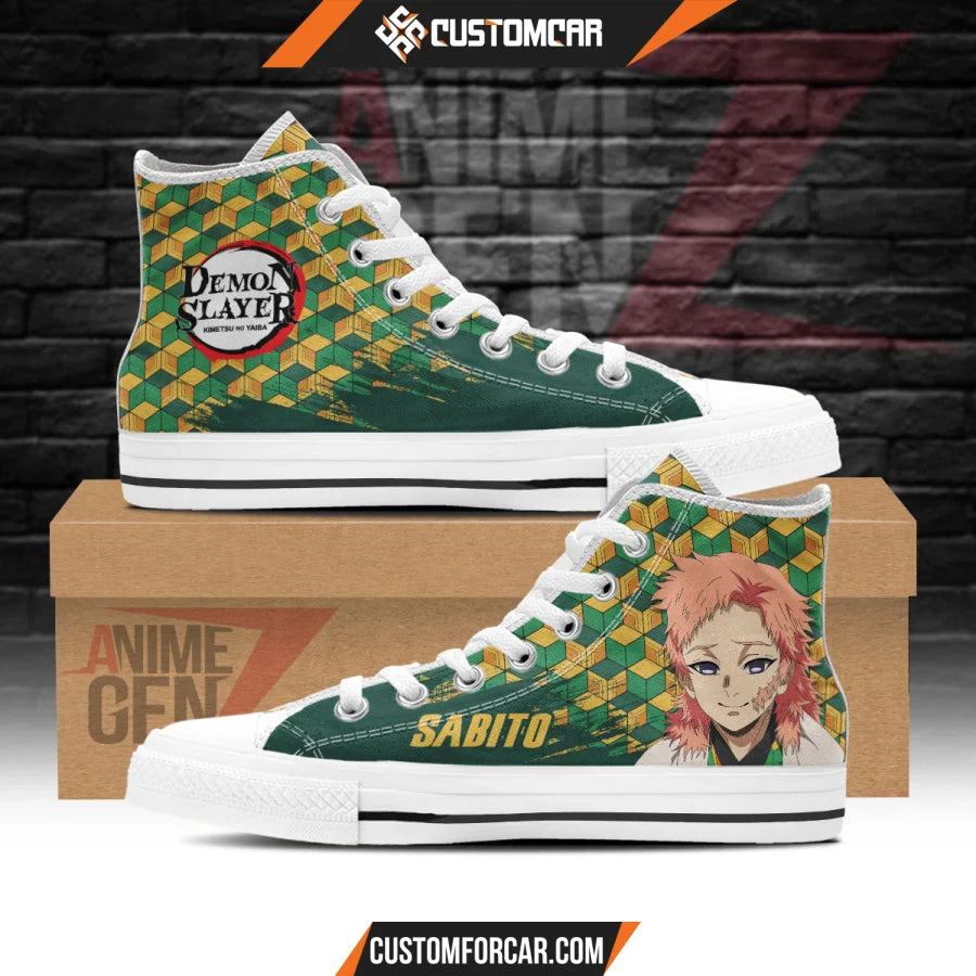 Demon Slayer Sabito High Top Shoes Custom Anime Shoes