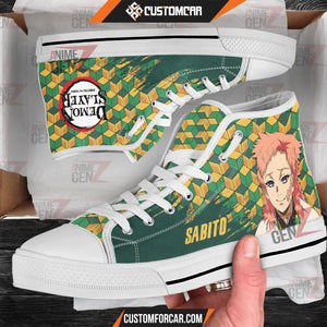 Demon Slayer Sabito High Top Shoes Custom Anime Shoes