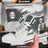 Demon Slayer Sanemi Shinazugawa High Top Shoes Custom Anime