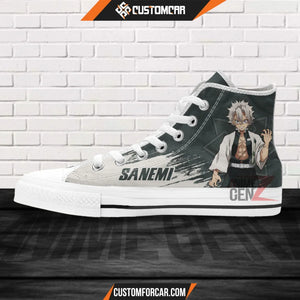 Demon Slayer Sanemi Shinazugawa High Top Shoes Custom Anime