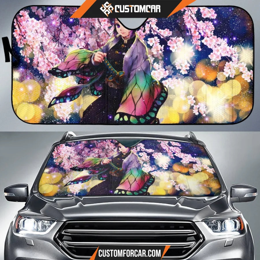 Demon Slayer Shinobu Car Sun Shades Anime Decor In Car 