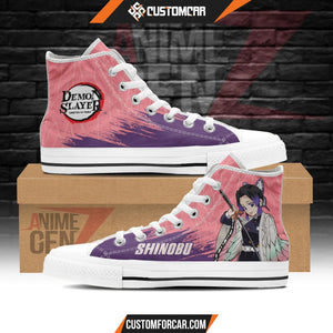 Demon Slayer Shinobu High Top Shoes Custom Anime Shoes