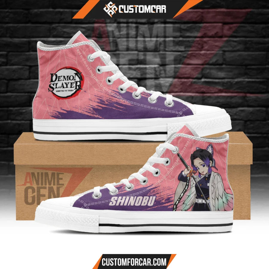 Demon Slayer Shinobu High Top Shoes Custom Anime Shoes