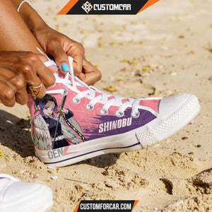 Demon Slayer Shinobu High Top Shoes Custom Anime Shoes