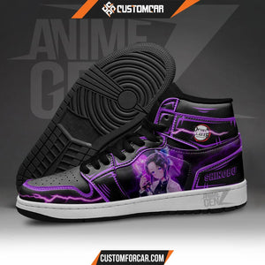 Demon Slayer Shinobu JD Sneakers Black Cool Style Custom