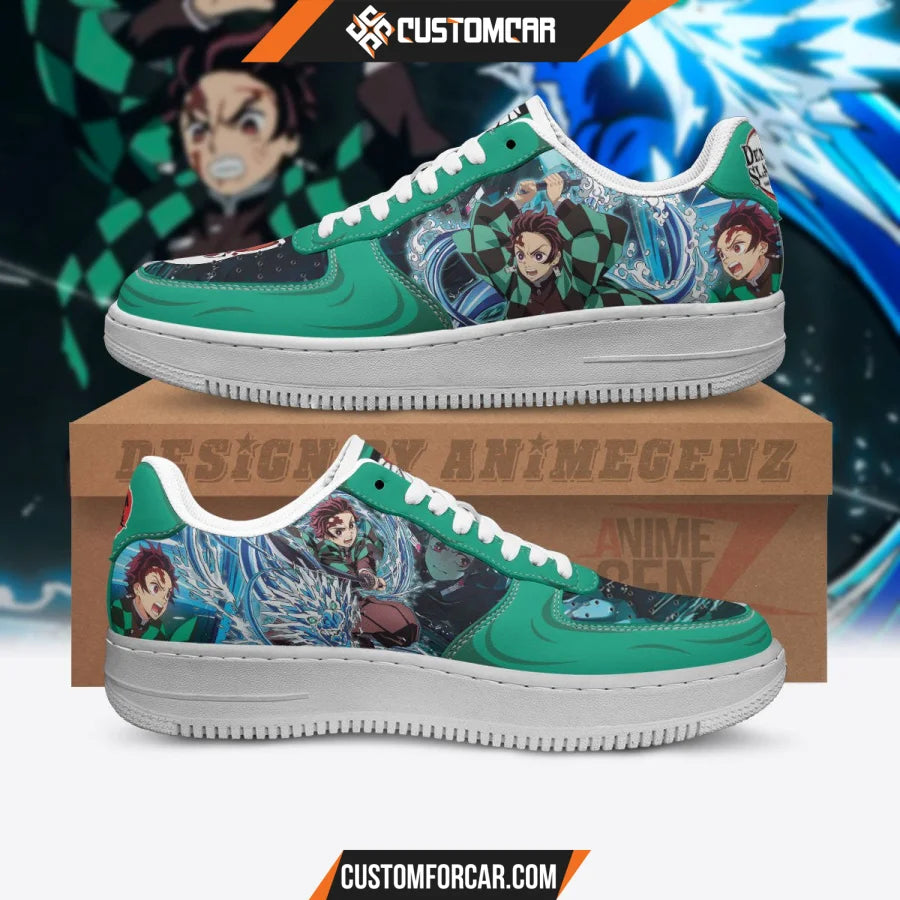 Demon Slayer Tajiro Air Sneakers Water Breathing Custom