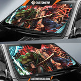 Demon Slayer Tanjiro & Nezuko Car Sun Shades Anime 2021 Auto