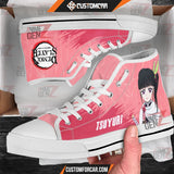 Demon Slayer Tsuyuri High Top Shoes Custom Anime Shoes