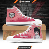 Demon Slayer Tsuyuri High Top Shoes Custom Anime Shoes