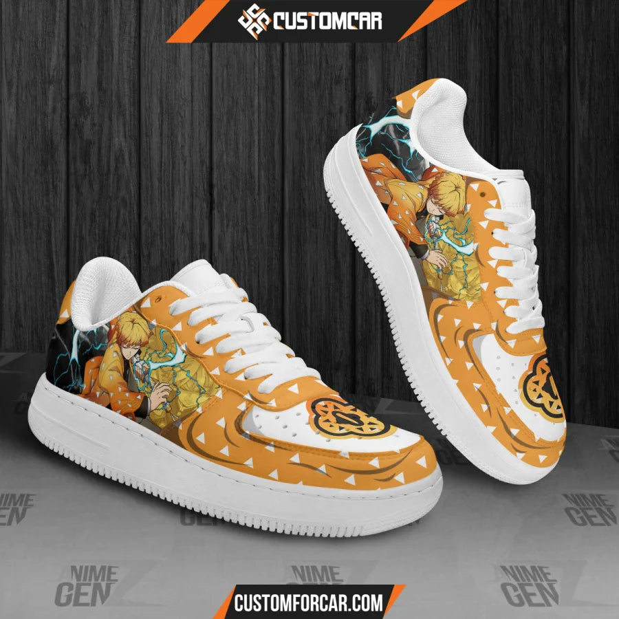 Demon Slayer Zenitsu Air Sneakers Custom Anime Shoes