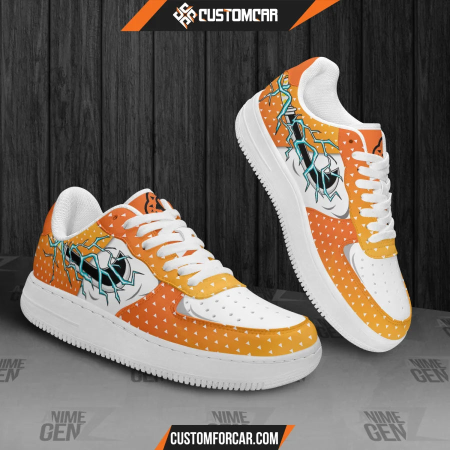 Demon Slayer Zenitsu Air Sneakers Custom Anime Shoes