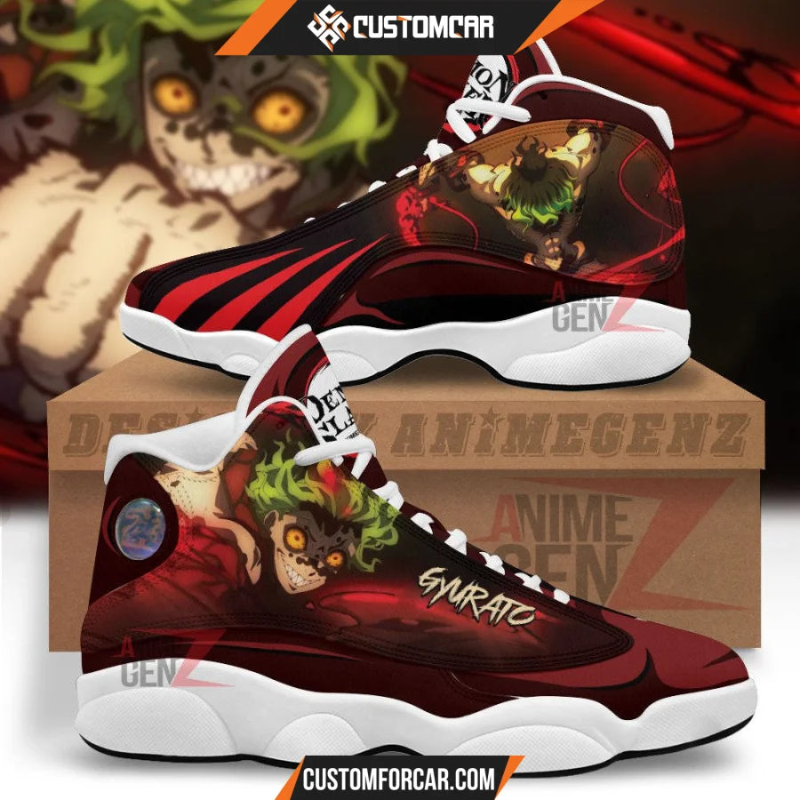 Demon Slayers Gyutaro Air Jordan 13 Custom Anime Shoes