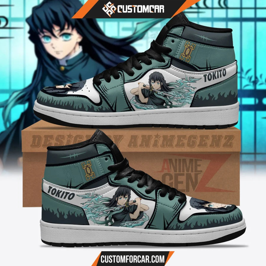 Demon Slayers Muichiro Tokito JD Sneakers Custom Anime Shoes