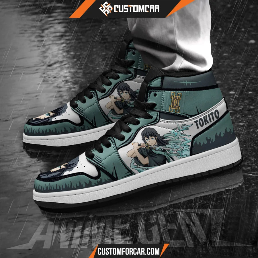 Demon Slayers Muichiro Tokito JD Sneakers Custom Anime Shoes