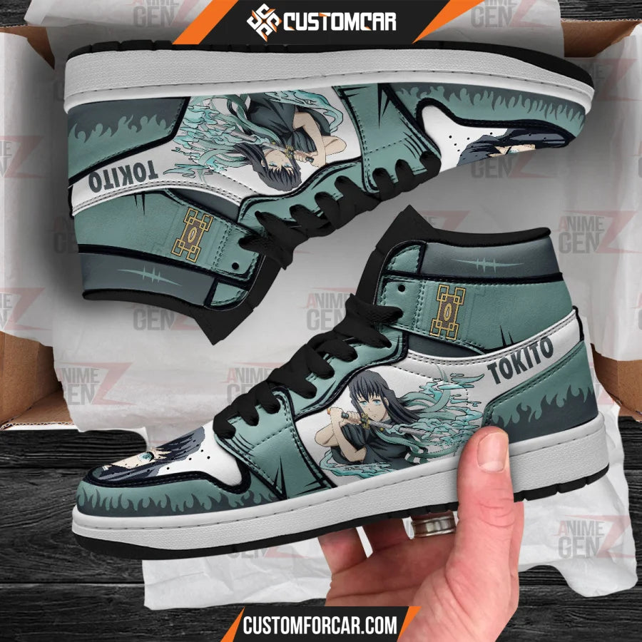 Demon Slayers Muichiro Tokito JD Sneakers Custom Anime Shoes