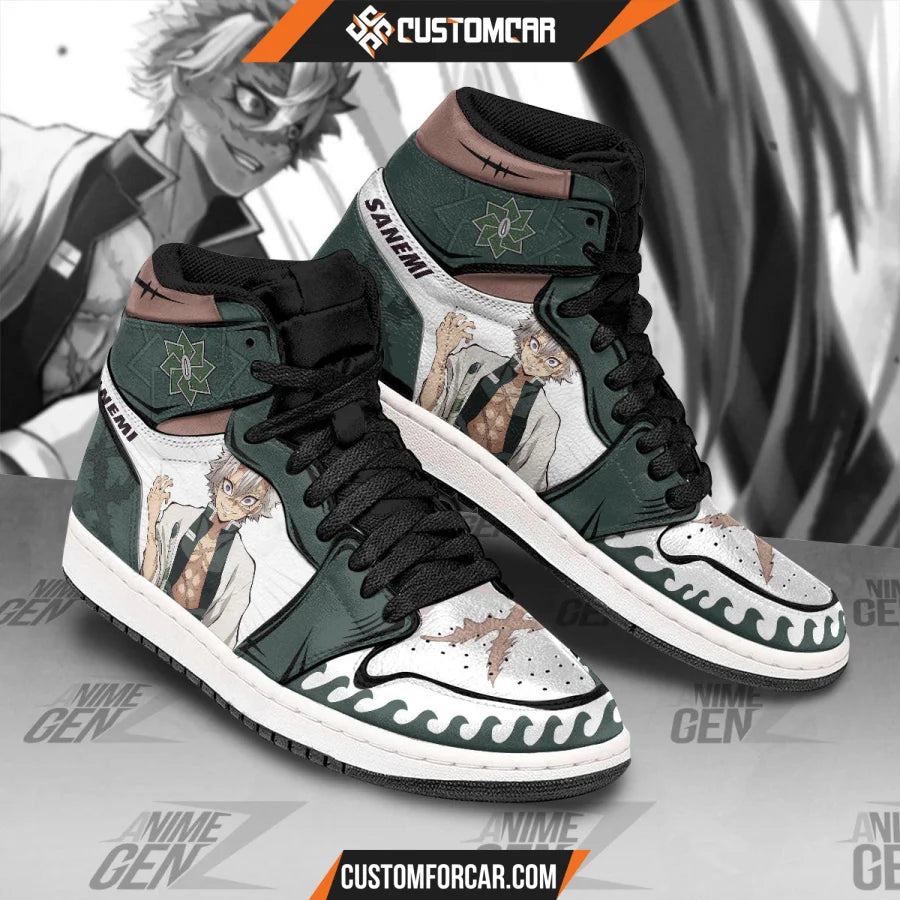 Demon Slayers Sanemi Shinazugawa JD Sneakers Custom Anime