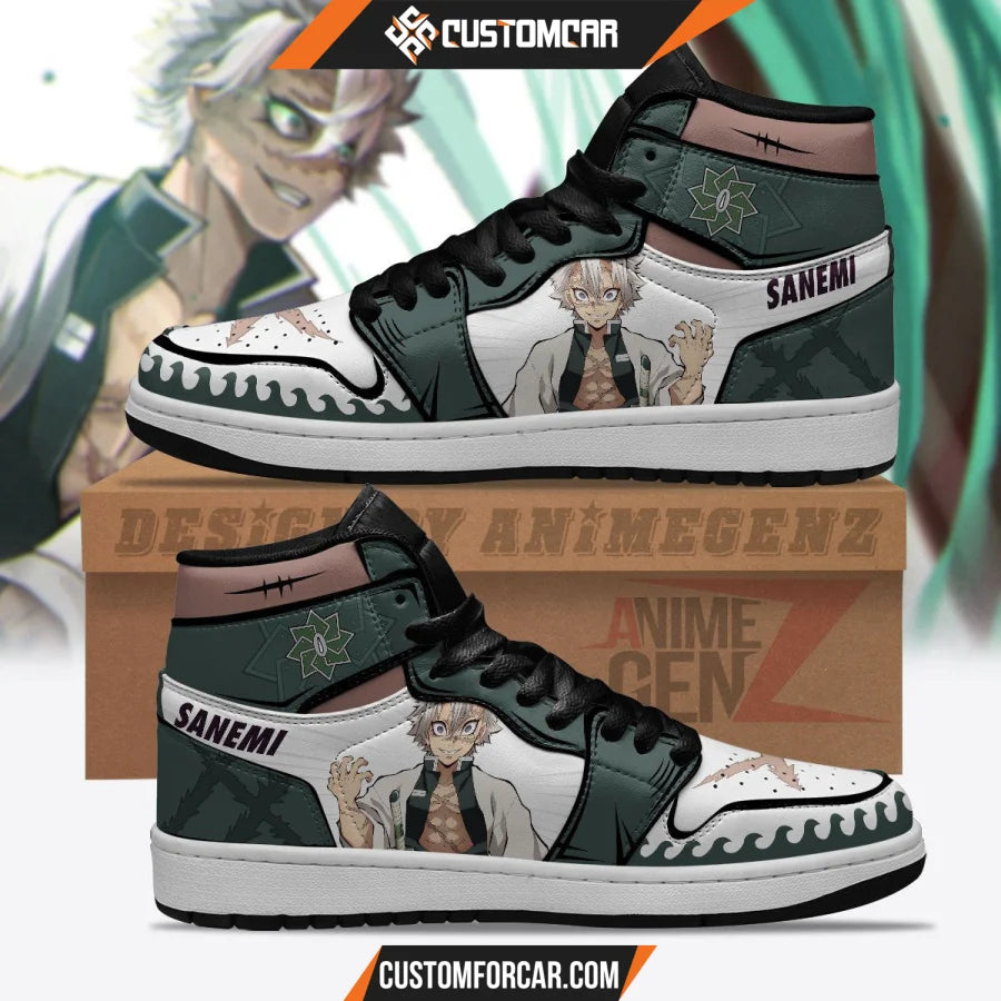 Demon Slayers Sanemi Shinazugawa JD Sneakers Custom Anime