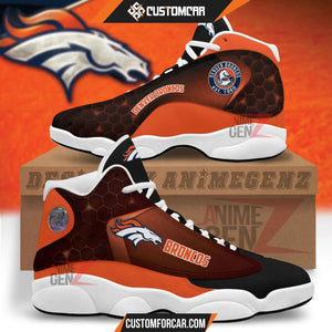 Denver Broncos Air Jordan 13 Sneakers NFL Custom Sport Shoes