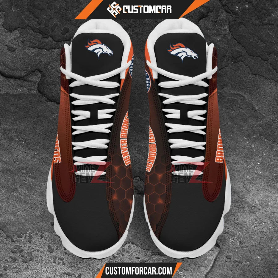 Denver Broncos Air Jordan 13 Sneakers NFL Custom Sport Shoes