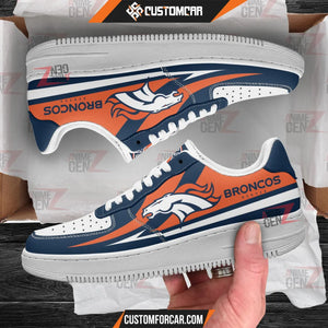 Denver Broncos Air Sneakers NFL Custom Sports Shoes