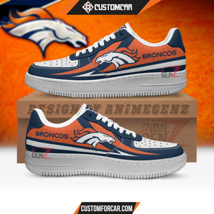 Denver Broncos Air Sneakers NFL Custom Sports Shoes
