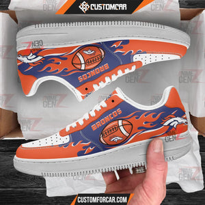 Denver Broncos Air Sneakers NFL Custom Sports Shoes