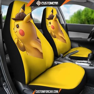 Detective Pikachu Pokemon Car Seat Covers - Car Seat Covers 