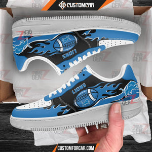 Detroit Lions Air Sneakers NFL Custom Sports Shoes