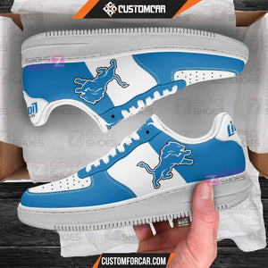 Detroit Lions Air Sneakers NFL Custom Sports Shoes