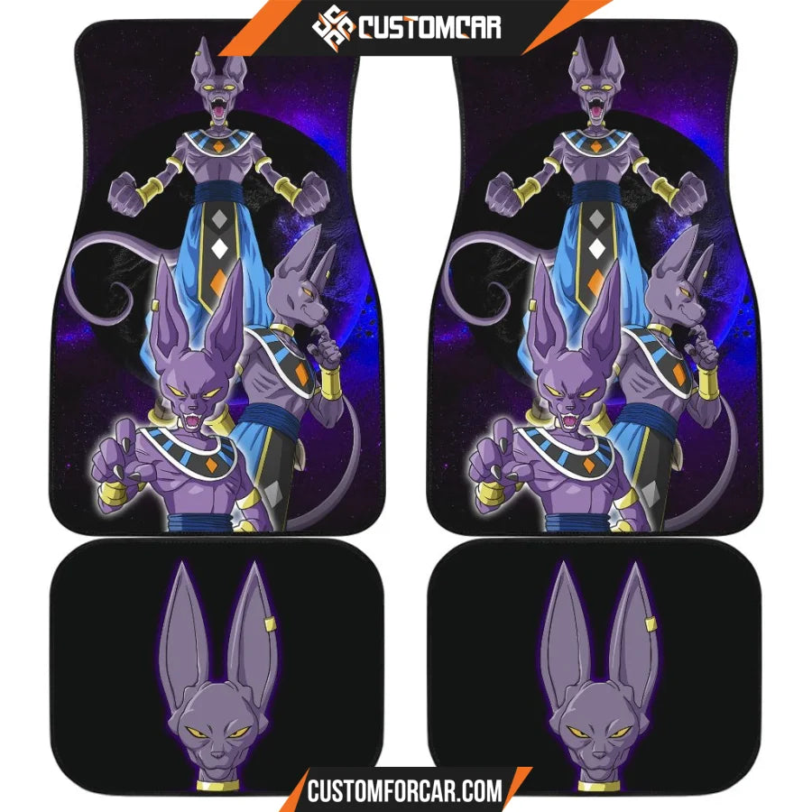 Dragon Ball Anime Car Floor Mats | DB Beerus Universe Power 