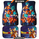 Dragon Ball Anime Car Floor Mats | DB Goku Purple Power 