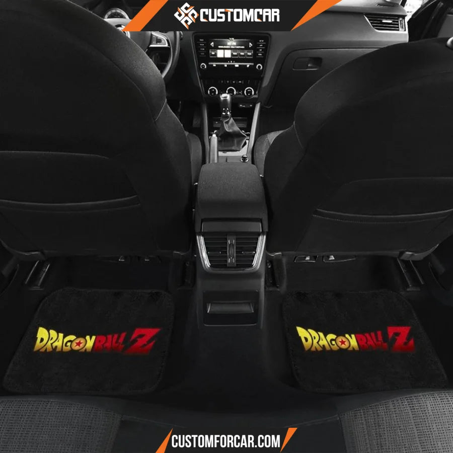 Dragon Ball Anime Car Floor Mats | DB Goku Universe Yellow 