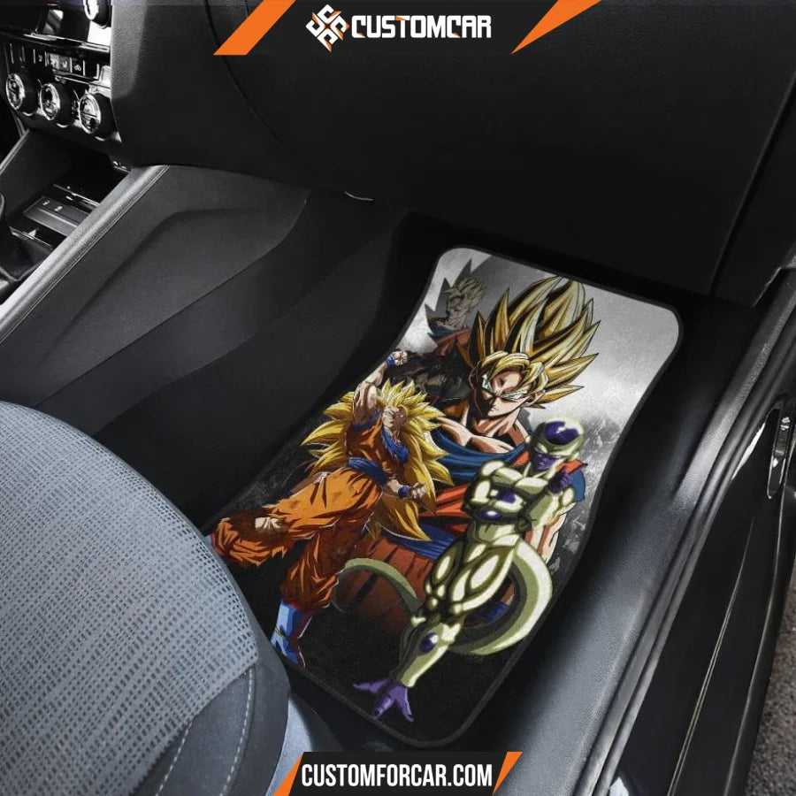 Dragon Ball Anime Car Floor Mats | DB Goku Universe Yellow 