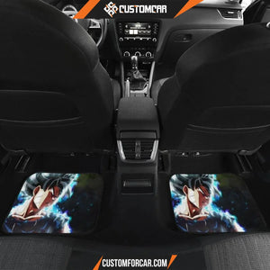 Dragon Ball Anime Car Floor Mats | DB Goku White Hair Blue 